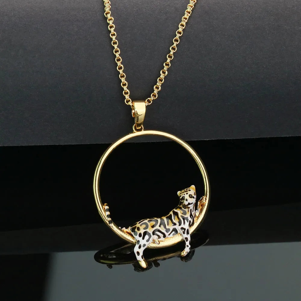 Earrings Personality Temperament Sweet Cool Style Leopard Earring Necklace - Bellarte Enchanté Earrings Personality Temperament Sweet Cool Style Leopard Earring Necklace